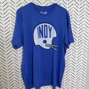 The Shop Indianapolis Colts Football Helmet Indy Crewneck T-Shirt XL